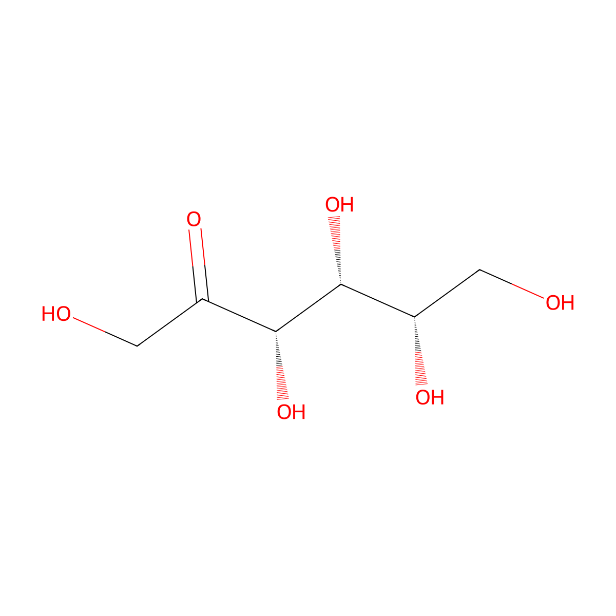 L-(-)-Sorbose molecular structure, CAS 87-79-6