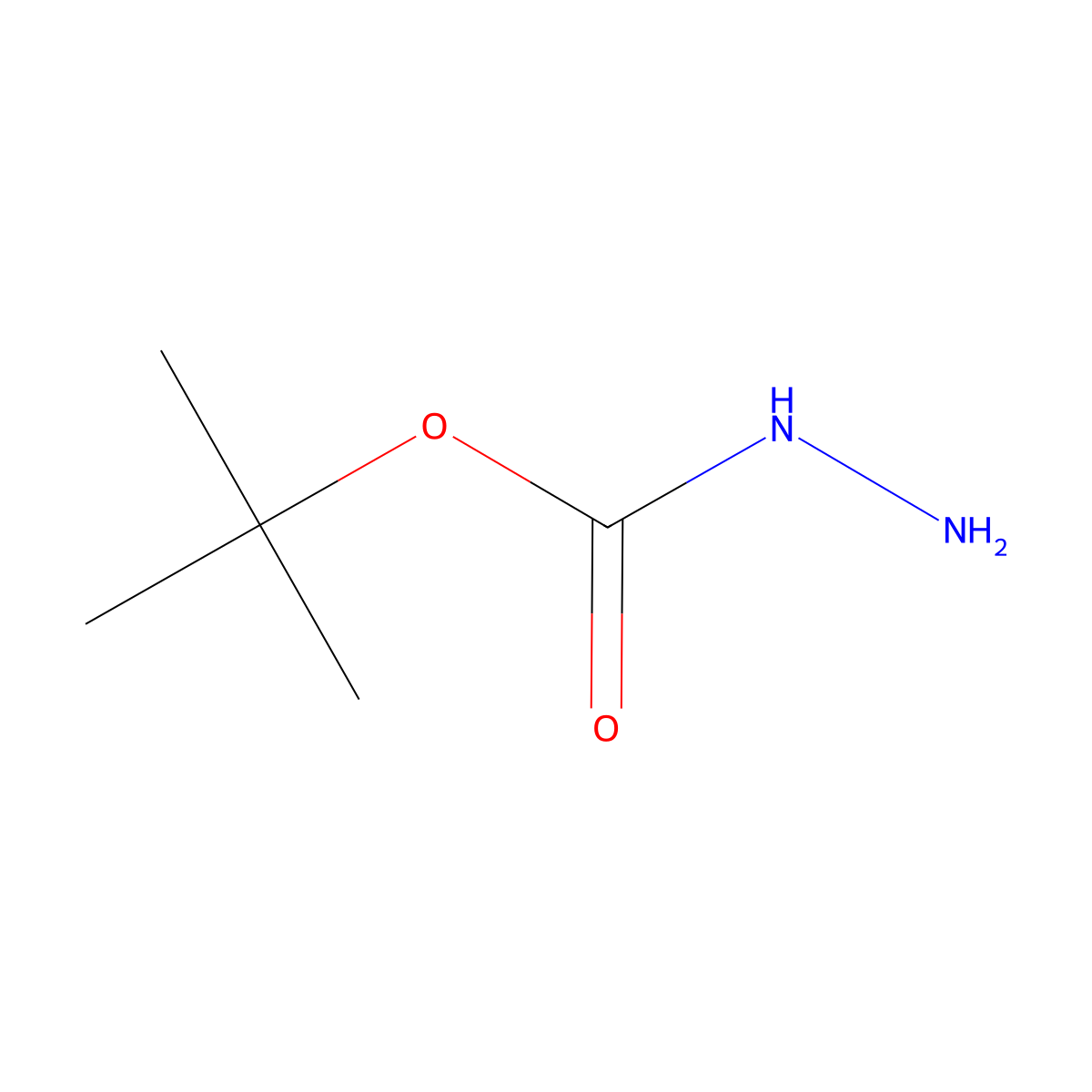 tert-Butyl carbazate molecular structure, CAS 870-46-2