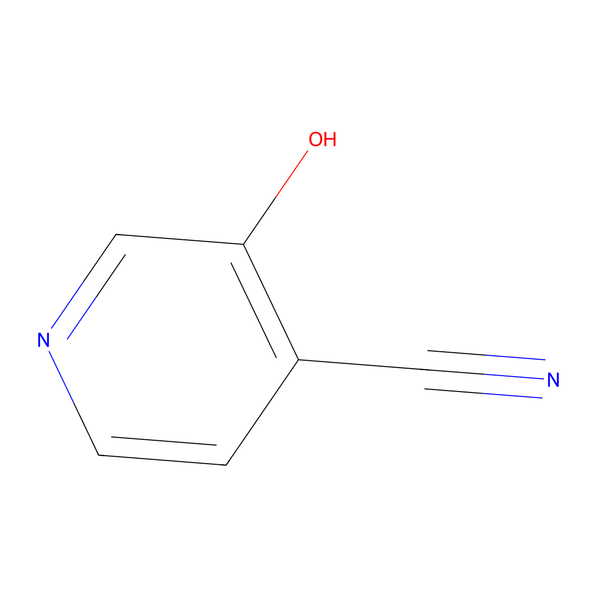 3-Hydroxypyridine-4-carbonitrile molecular structure, CAS 87032-82-4