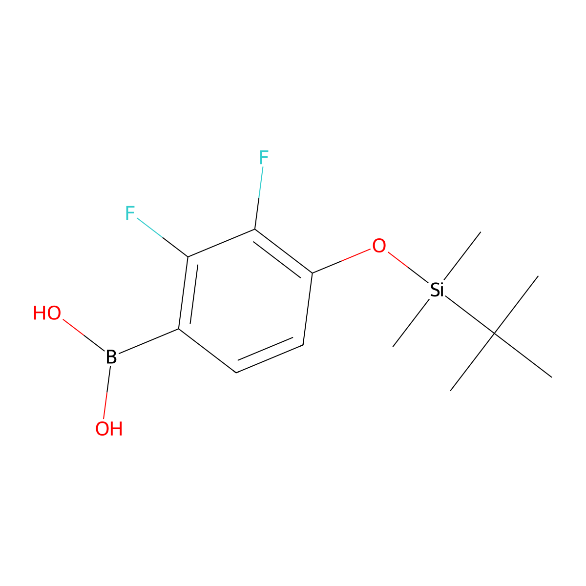 4-(tert-Butyldimethylsilyloxy)-2,3-difluorophenylboronic acid molecular structure, CAS 870646-83-6