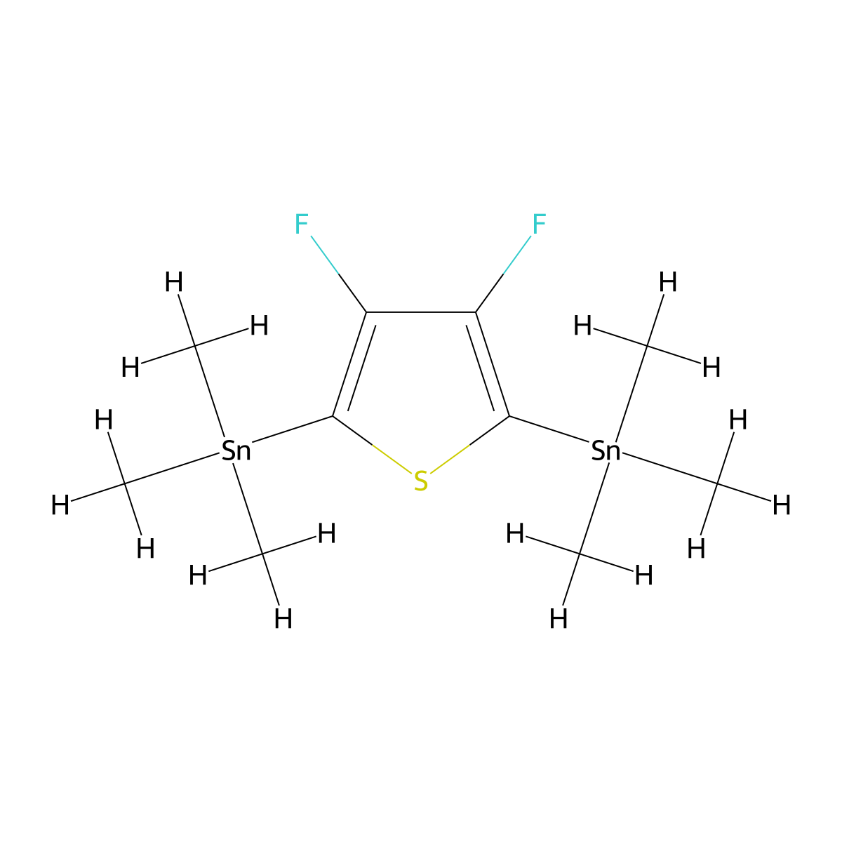 Stannane, (3,4-difluoro-2,5-thiophenediyl)bis[trimethyl- molecular structure, CAS 870718-97-1