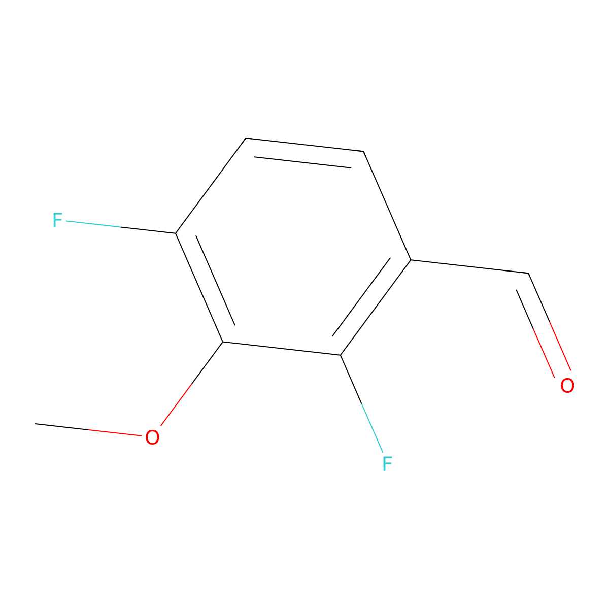 2,4-Difluoro-3-methoxybenzaldehyde molecular structure, CAS 870837-66-4