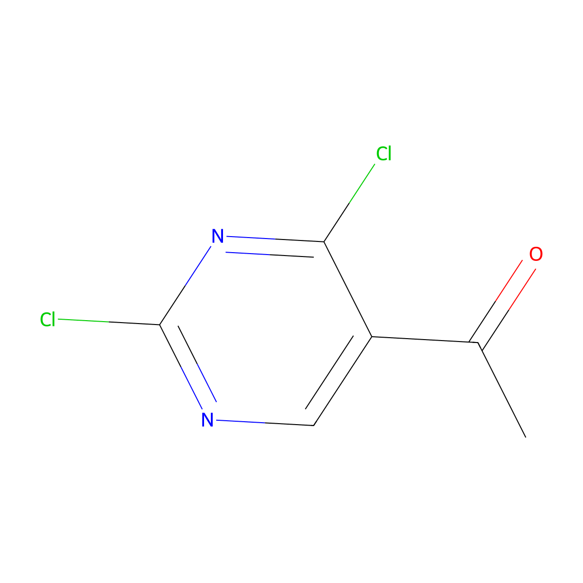 1-(2,4-Dichloropyrimidin-5-yl)ethan-1-one molecular structure, CAS 871254-62-5