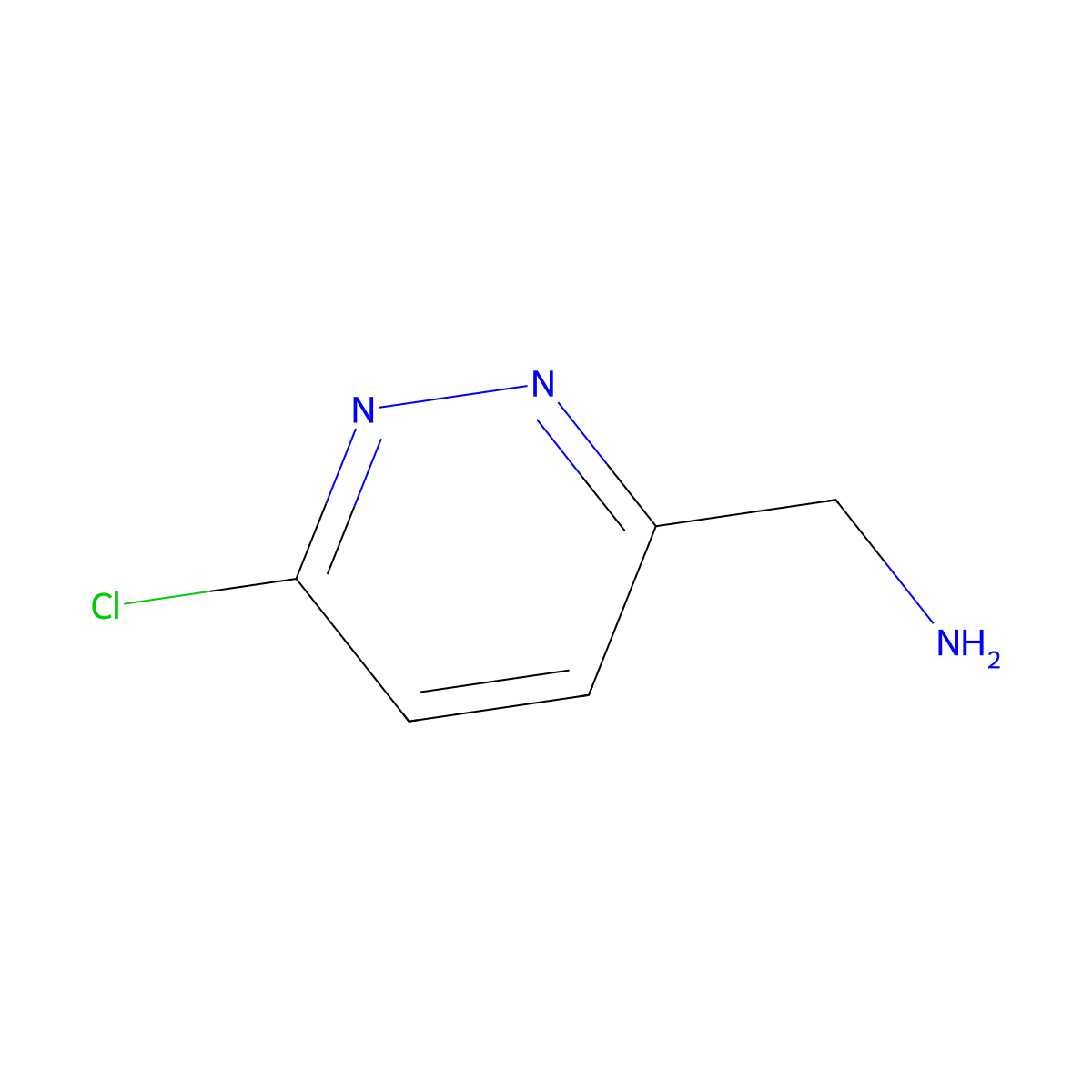 (6-Chloropyridazin-3-YL)methanamine molecular structure, CAS 871826-15-2