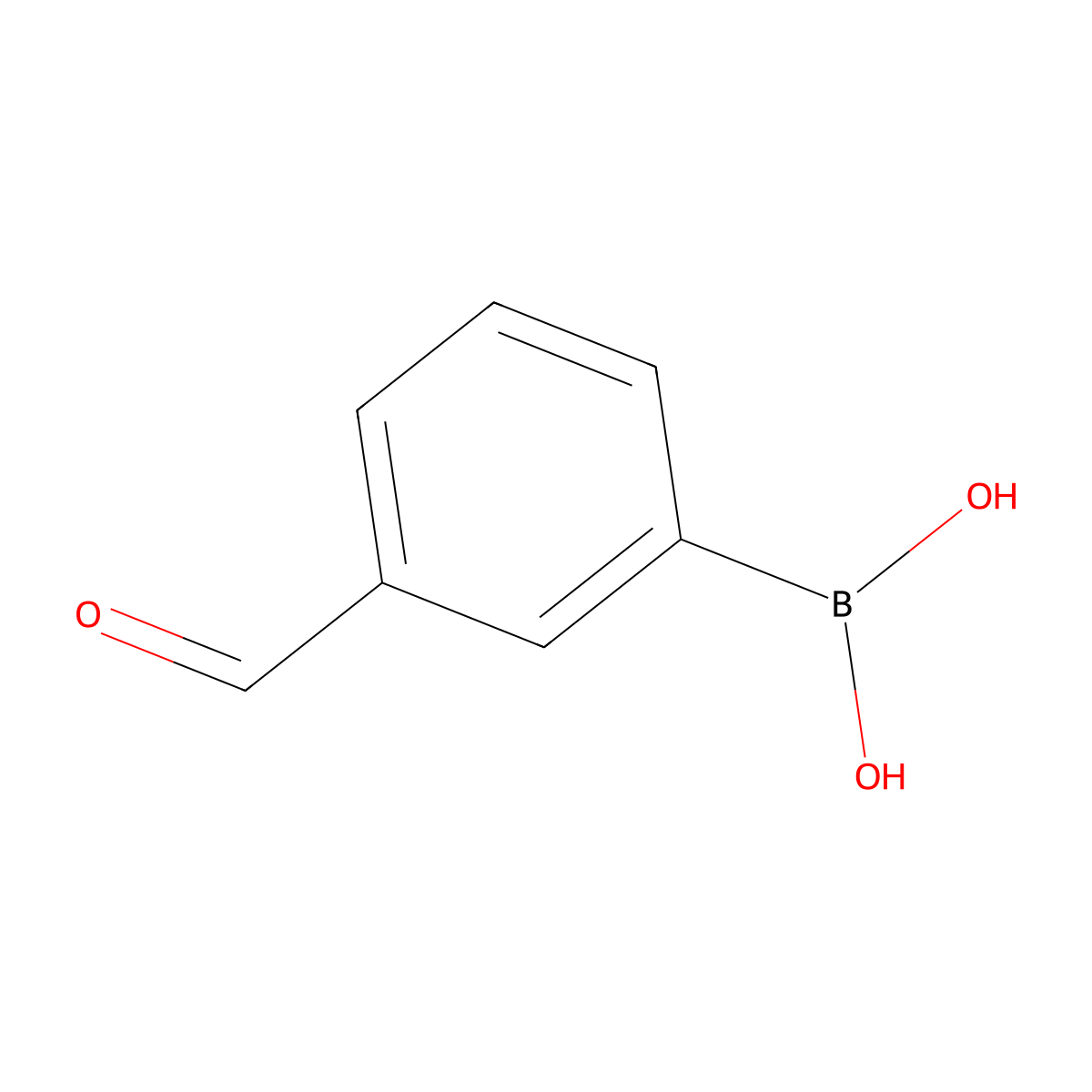 3-Formylphenylboronic acid molecular structure, CAS 87199-16-4