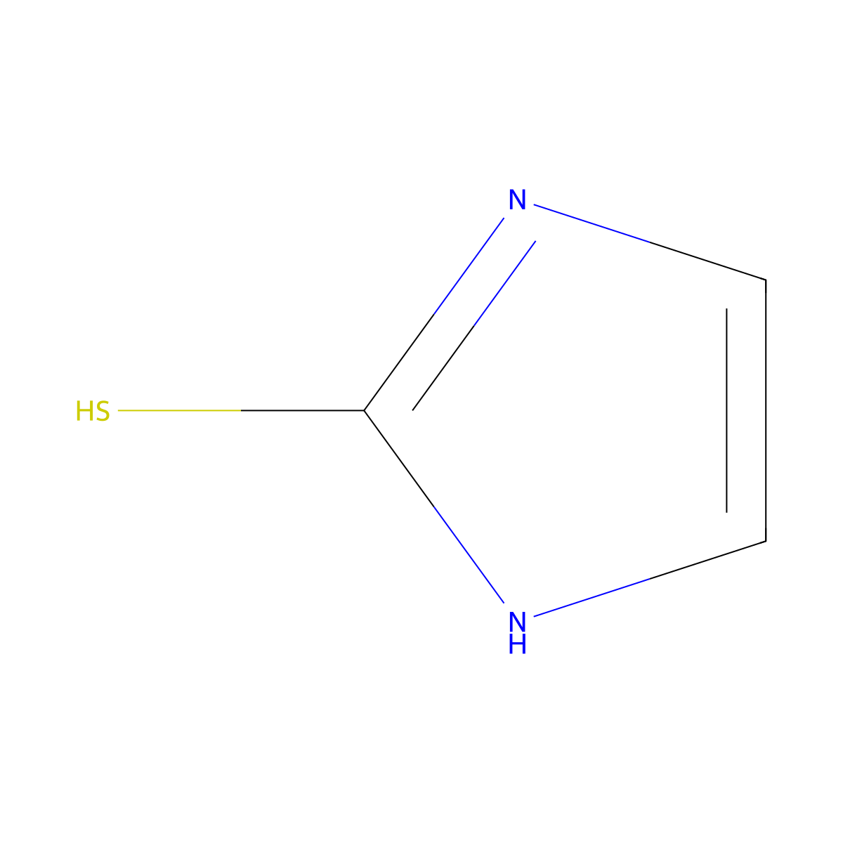 1H-imidazole-2-thiol molecular structure, CAS 872-35-5