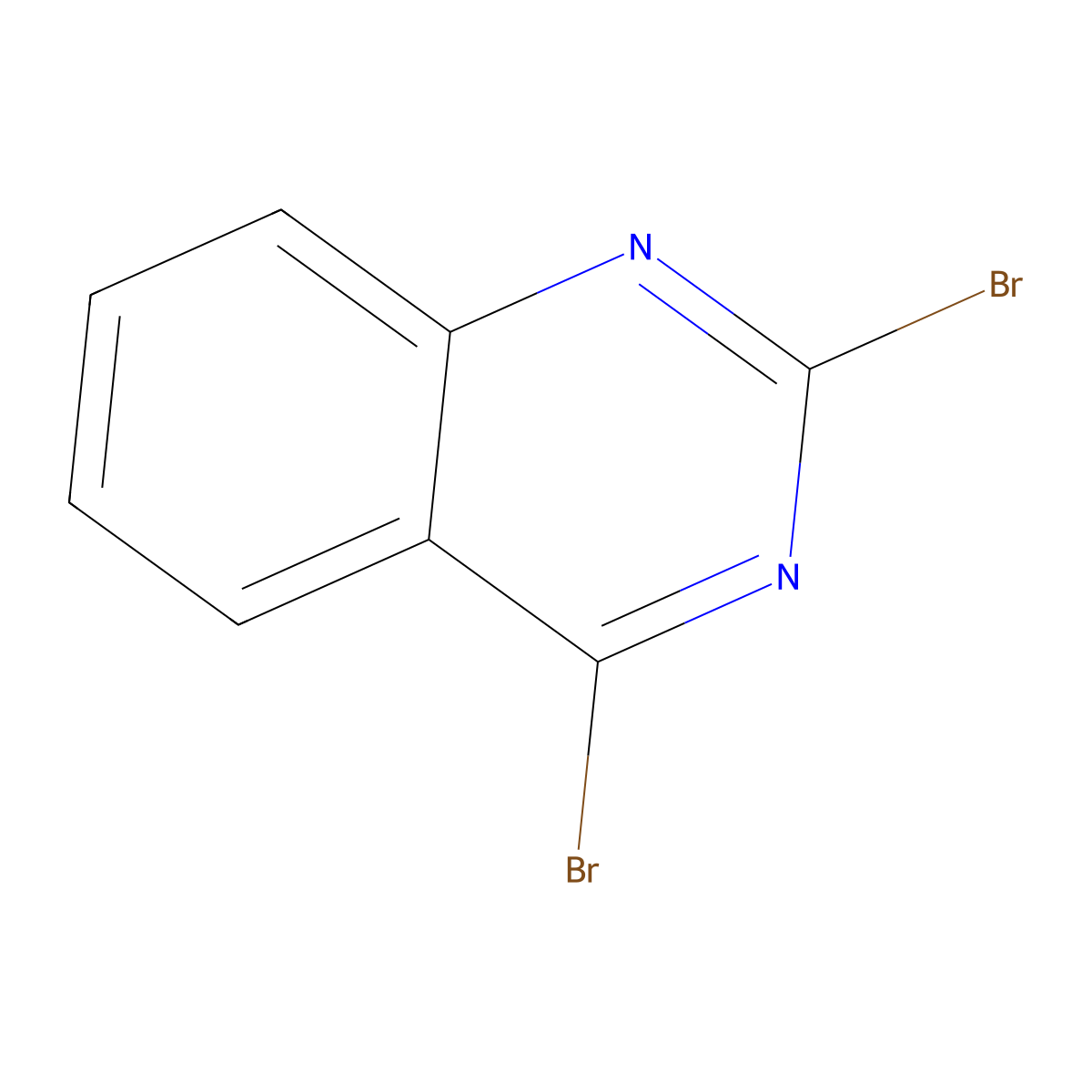 2,4-Dibromoquinazoline molecular structure, CAS 872998-61-3