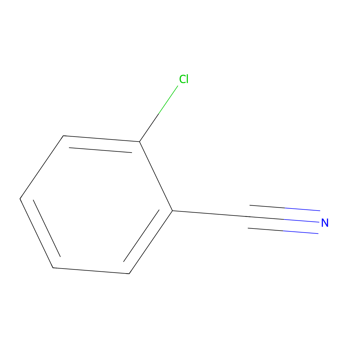 2-Chlorobenzonitrile molecular structure, CAS 873-32-5