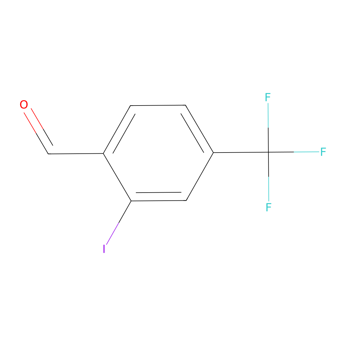 2-Iodo-4-(trifluoromethyl)benzaldehyde molecular structure, CAS 873006-01-0