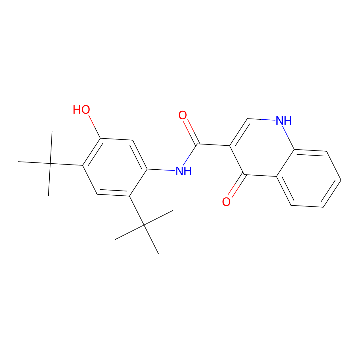 Ivacaftor molecular structure, CAS 873054-44-5