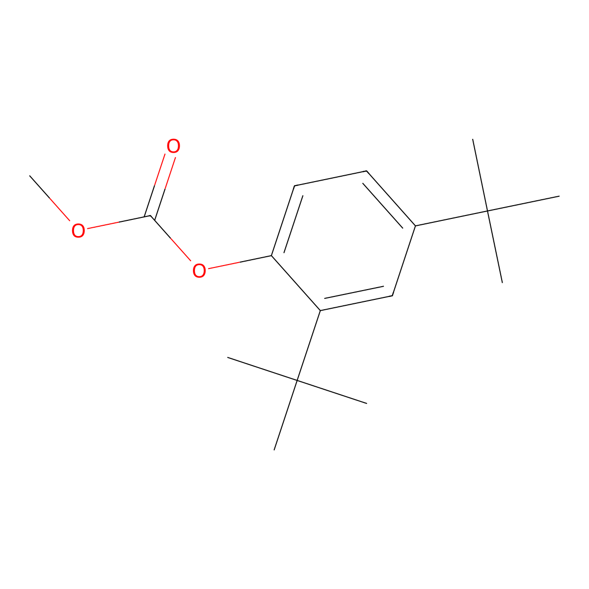 2,4-Di-tert-butylphenyl methyl carbonate molecular structure, CAS 873055-54-0