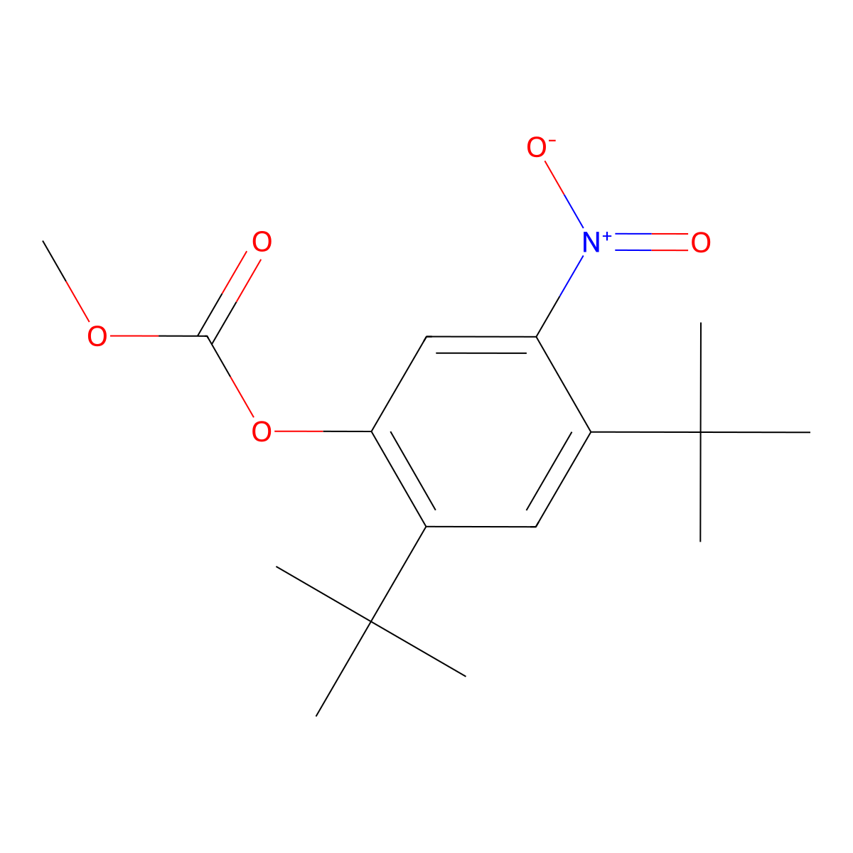 2,4-Di-tert-butyl-5-nitrophenyl methyl carbonate molecular structure, CAS 873055-55-1