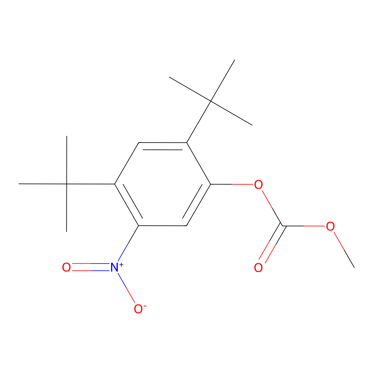 2,4-Di-tert-butyl-5-nitrophenyl methyl carbonate molecular structure, CAS 873055-55-1