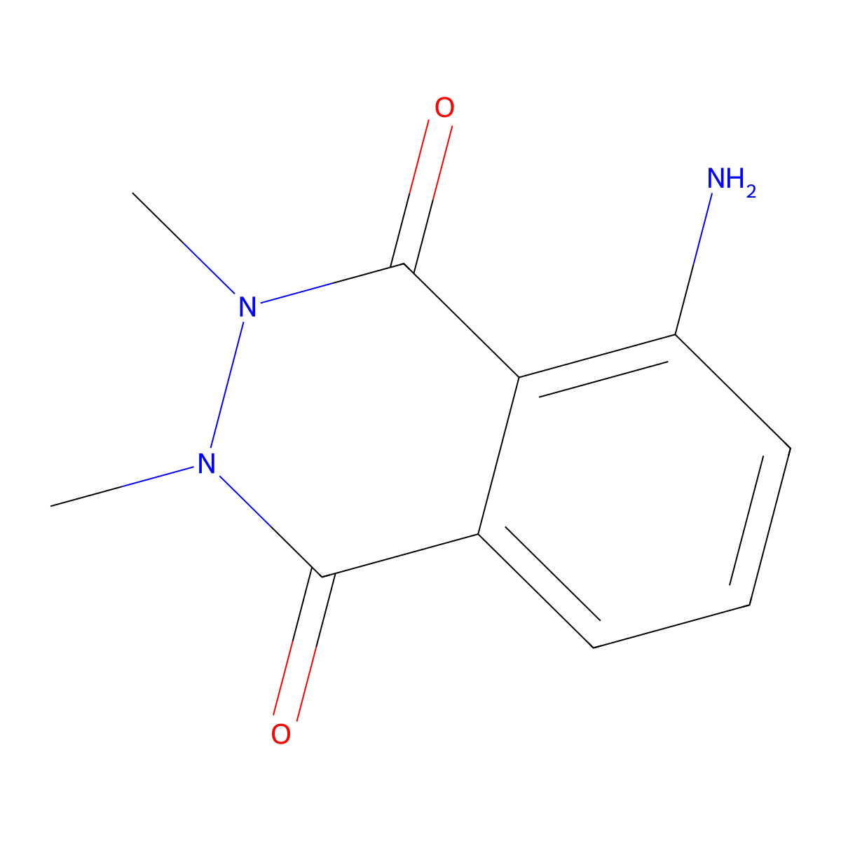 5-Amino-2,3-dimethyl-2,3-dihydrophthalazine-1,4-dione molecular structure, CAS 873967-42-1