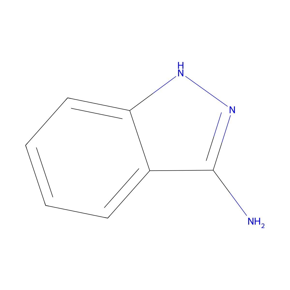 1H-indazol-3-amine molecular structure, CAS 874-05-5