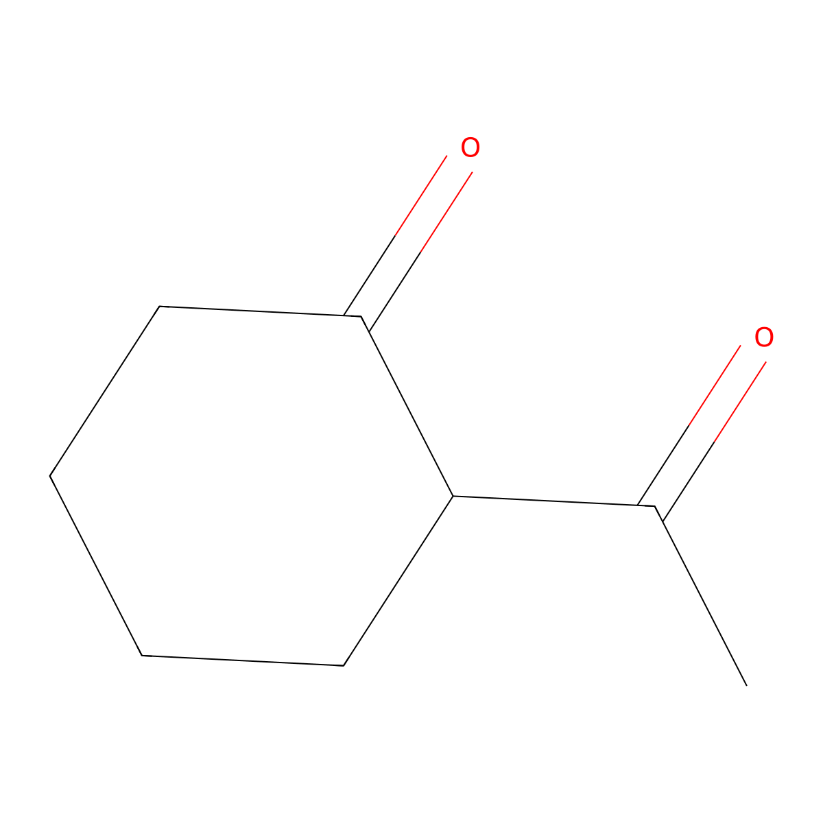 2-Acetylcyclohexanone molecular structure, CAS 874-23-7