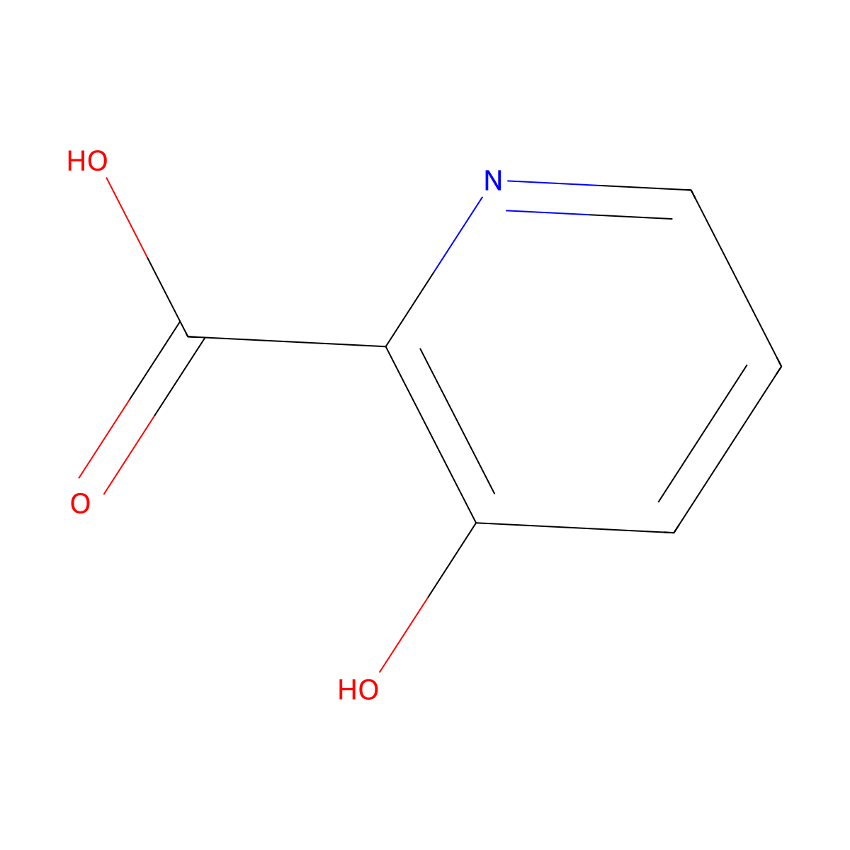 3-Hydroxypicolinic Acid molecular structure, CAS 874-24-8