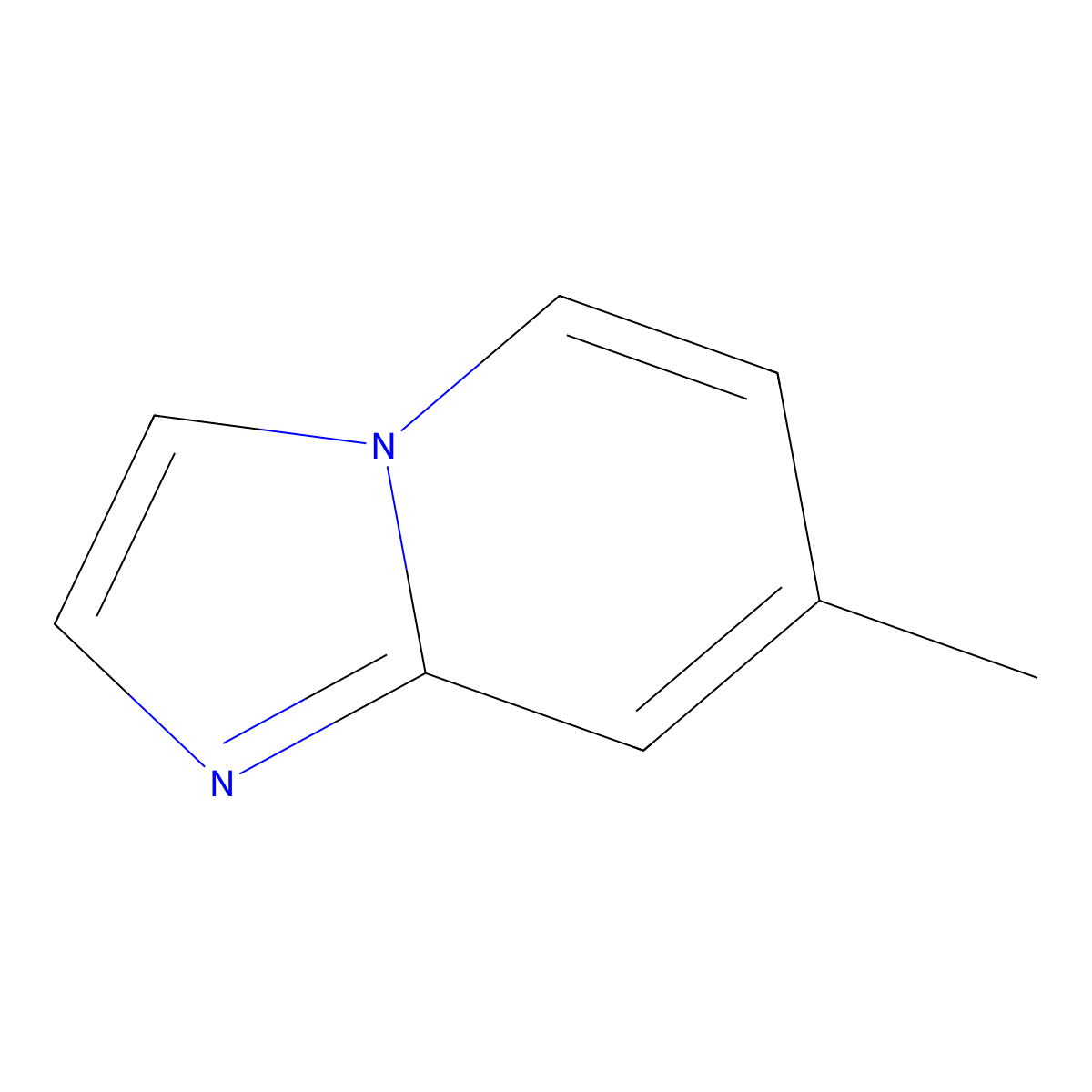 7-Methylimidazo[1,2-a]pyridine molecular structure, CAS 874-39-5