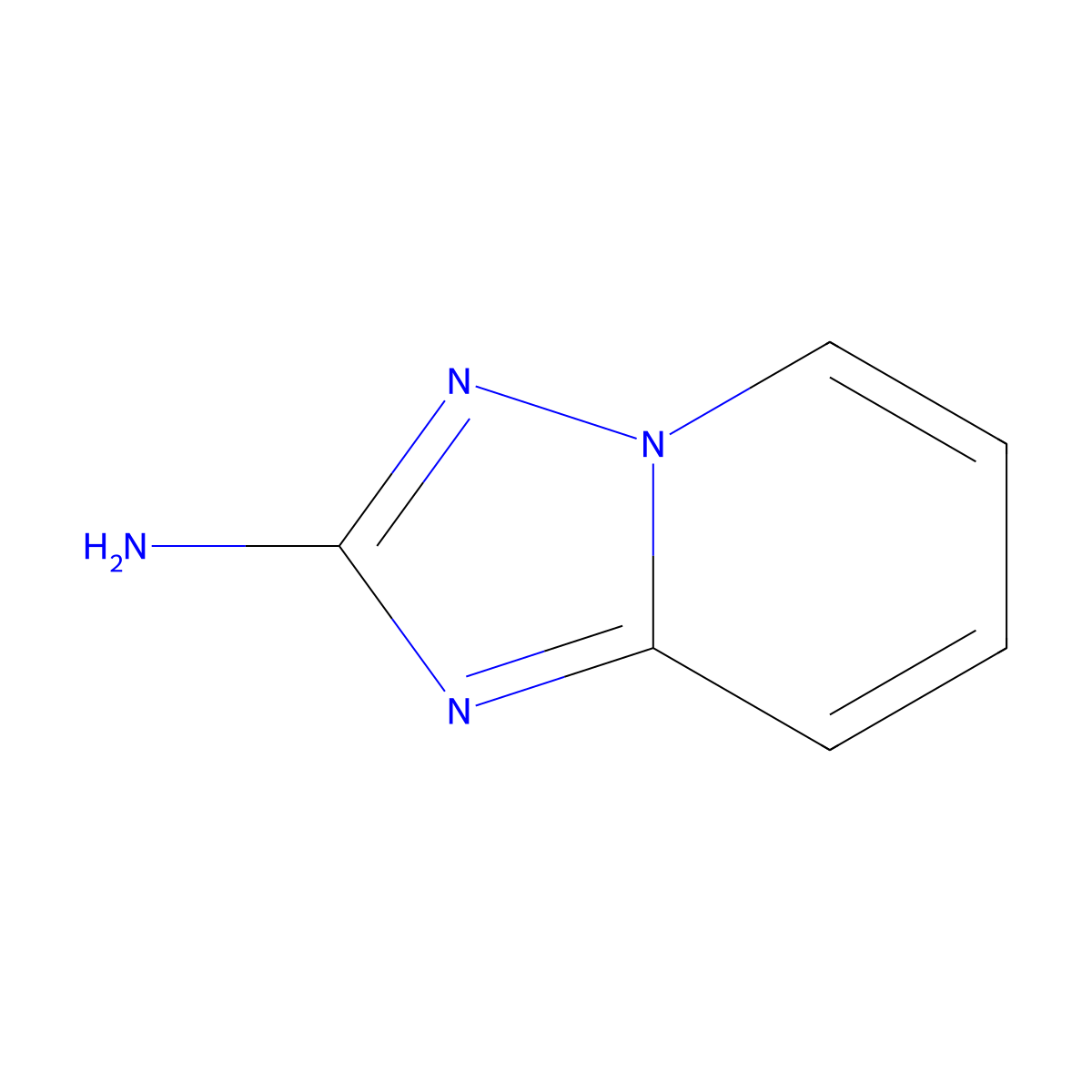 (1,2,4)Triazolo(1,5-a)pyridin-2-amine molecular structure, CAS 874-46-4