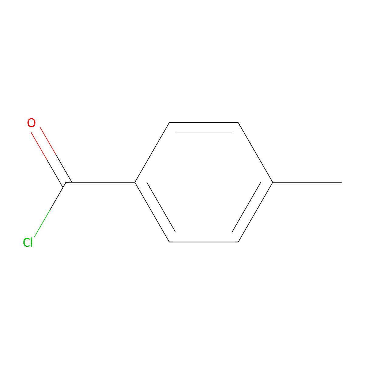 4-Methylbenzoyl Chloride molecular structure, CAS 874-60-2
