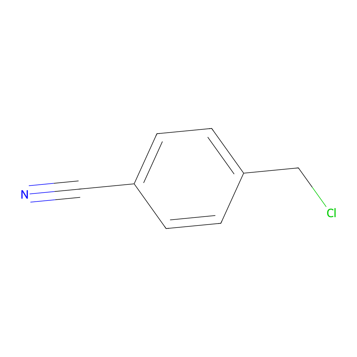 4-(Chloromethyl)benzonitrile molecular structure, CAS 874-86-2