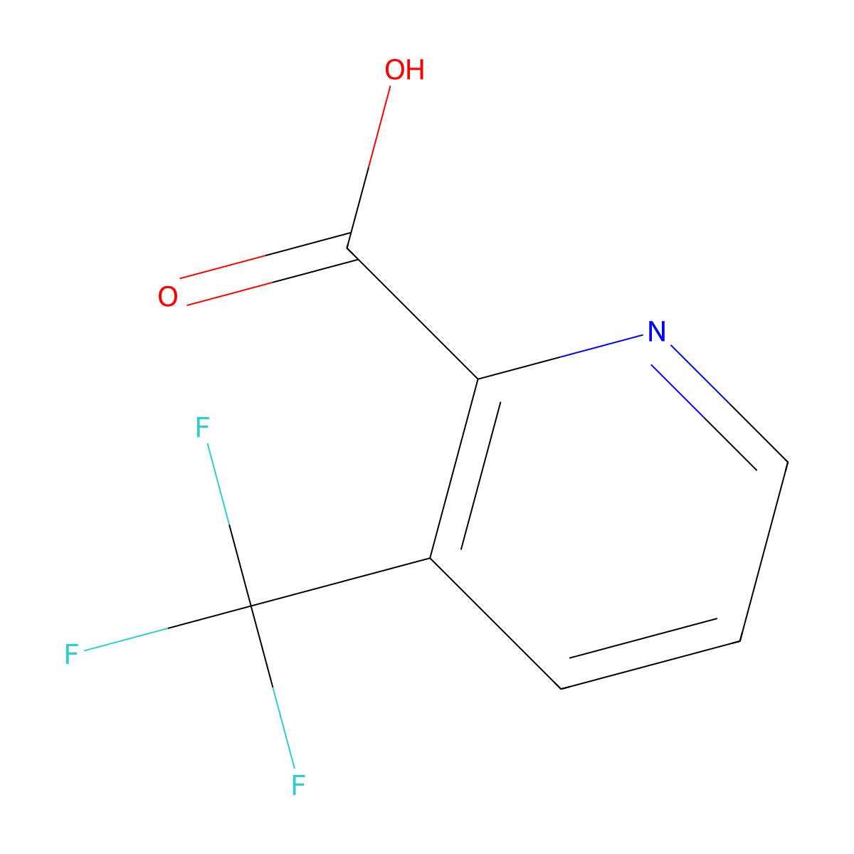 3-(Trifluoromethyl)pyridine-2-carboxylic acid molecular structure, CAS 87407-12-3