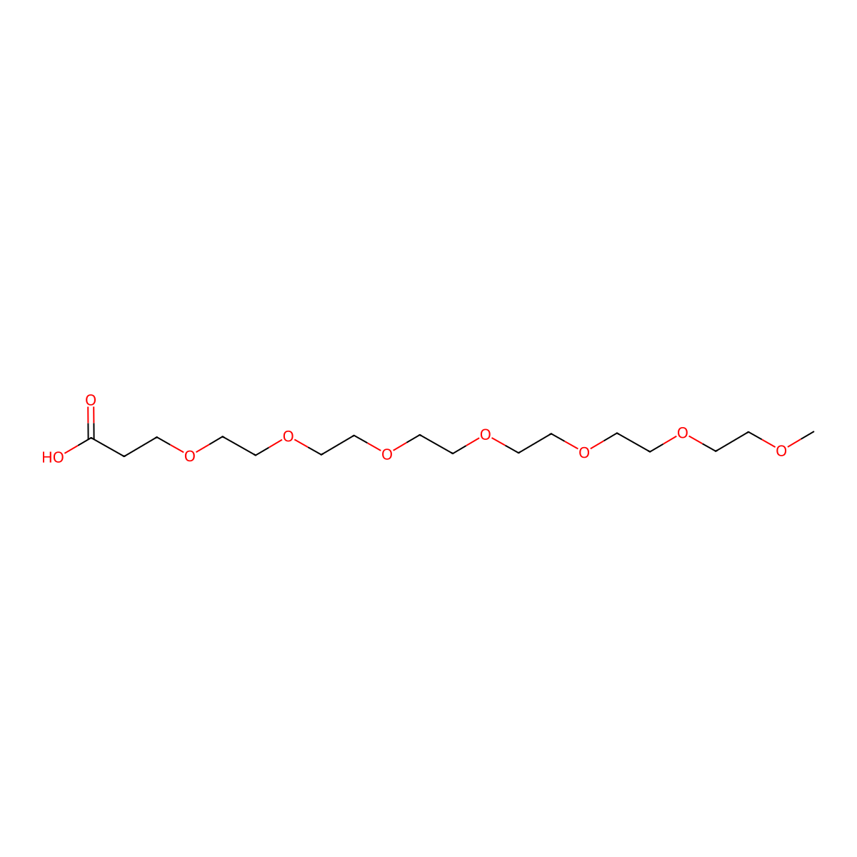 2,5,8,11,14,17,20-Heptaoxatricosan-23-oic acid molecular structure, CAS 874208-91-0