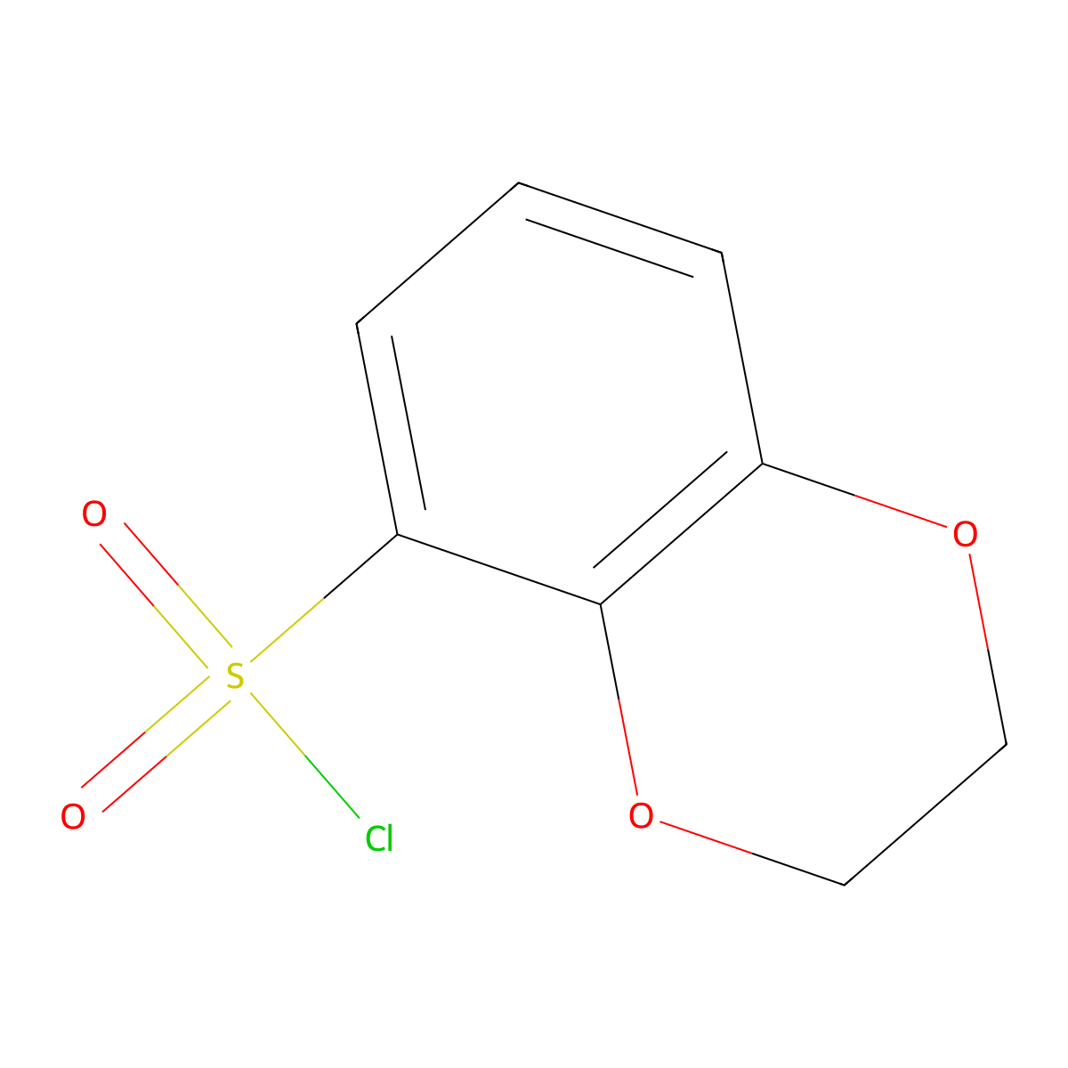 2,3-Dihydro-1,4-benzodioxine-5-sulfonyl chloride molecular structure, CAS 87474-15-5