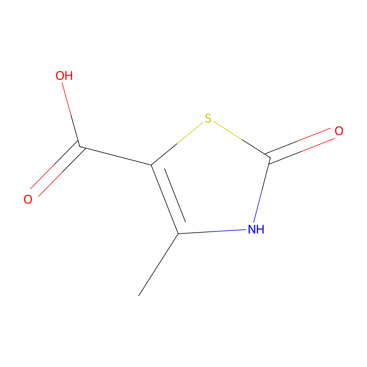 2-Hydroxy-4-methylthiazole-5-carboxylic acid molecular structure, CAS 875237-46-0