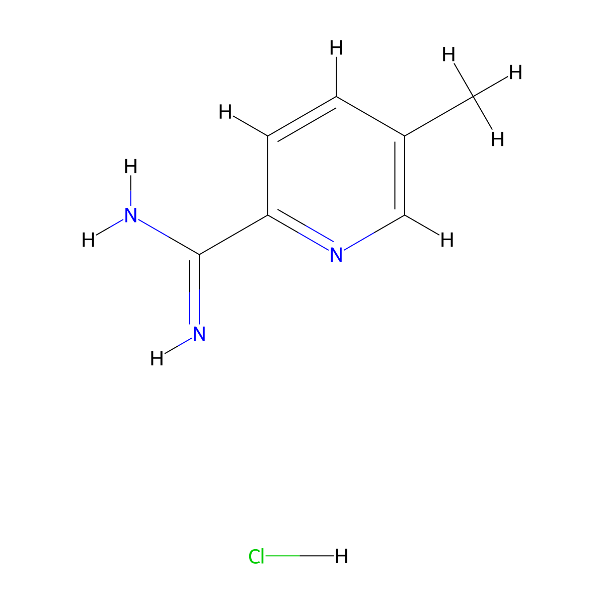 5-Methylpicolinimidamide hydrochloride molecular structure, CAS 875293-96-2