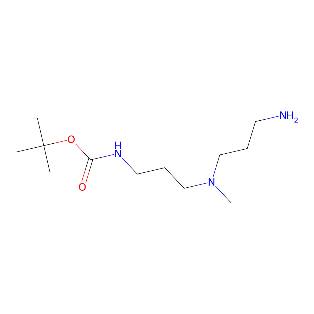 tert-butyl N-{3-[(3-aminopropyl)(methyl)amino]propyl}carbamate molecular structure, CAS 87530-14-1
