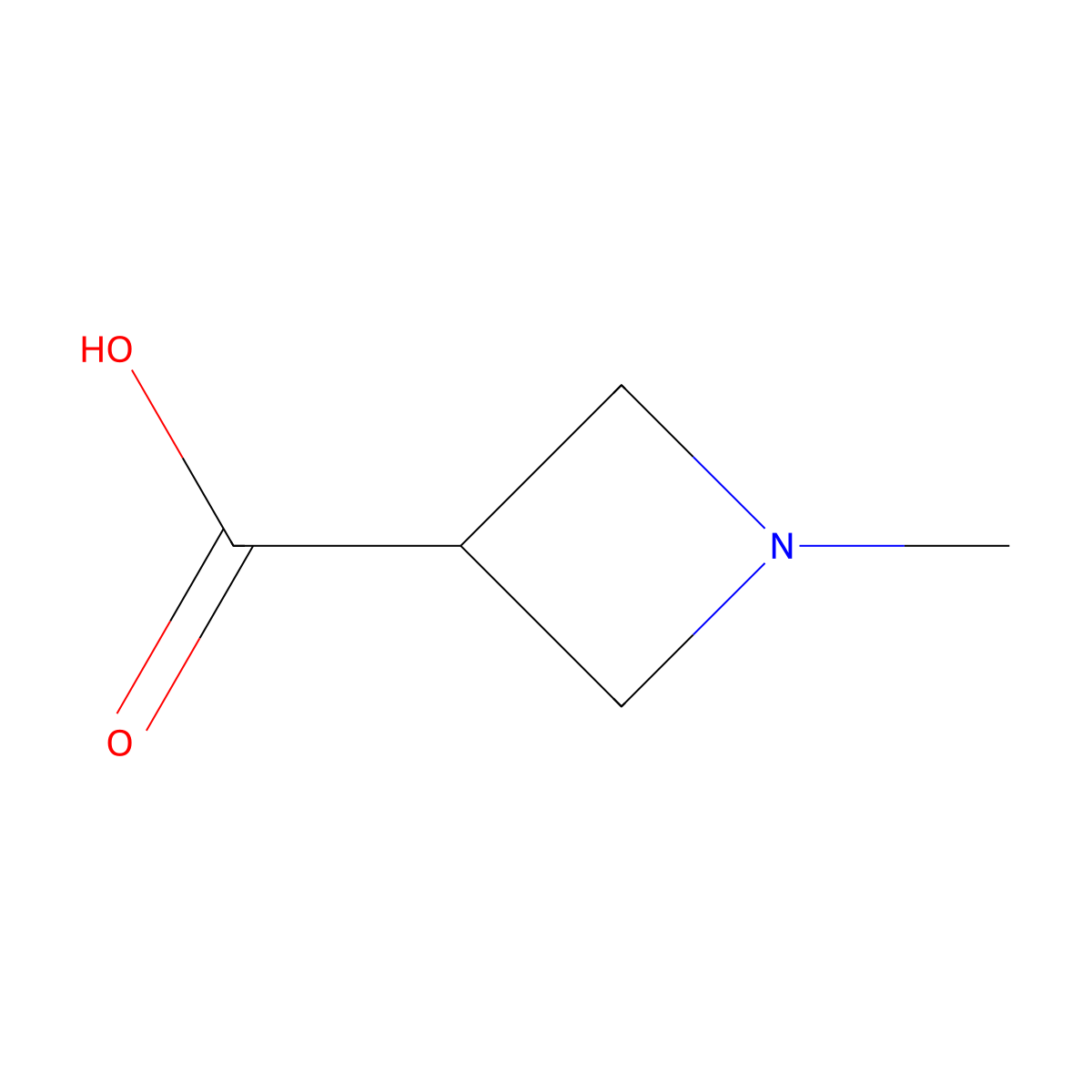 1-Methylazetidine-3-carboxylic acid molecular structure, CAS 875629-26-8