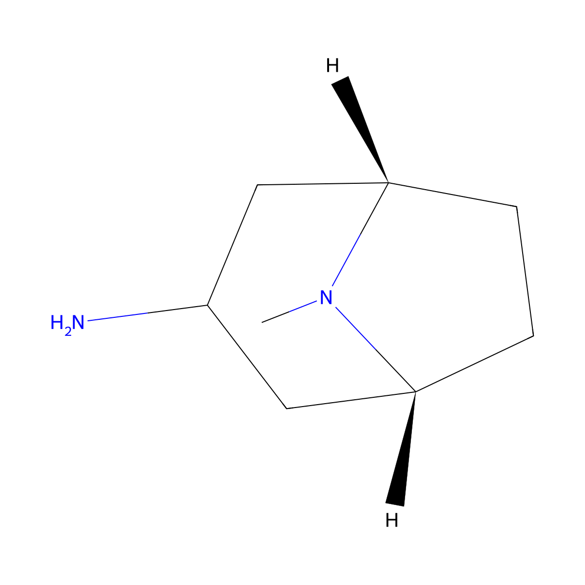 endo-8-Methyl-8-azabicyclo[3.2.1]octan-3-amine molecular structure, CAS 87571-88-8