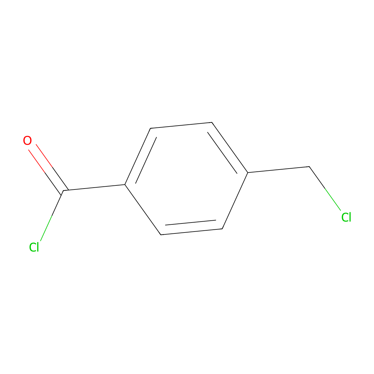 4-(Chloromethyl)benzoyl chloride molecular structure, CAS 876-08-4