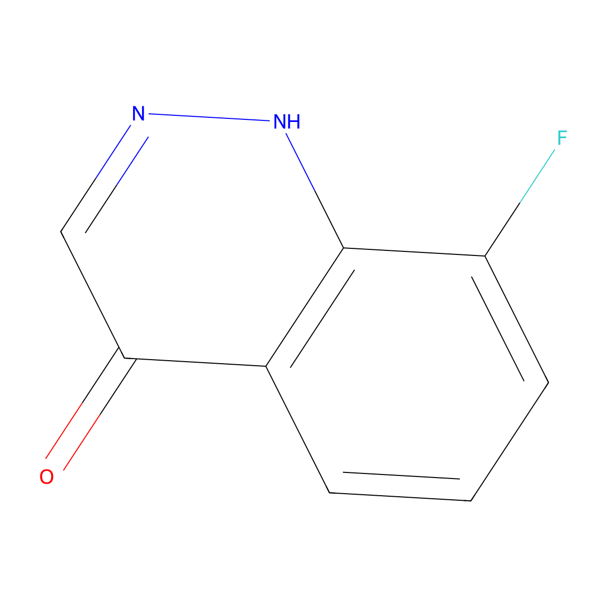 8-Fluoro-4-cinnolinol molecular structure, CAS 876-76-6