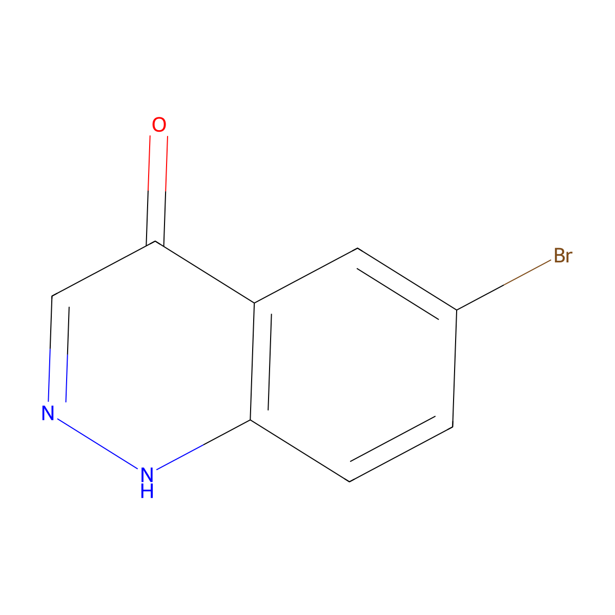 6-Bromo-4-cinnolinol molecular structure, CAS 876-88-0