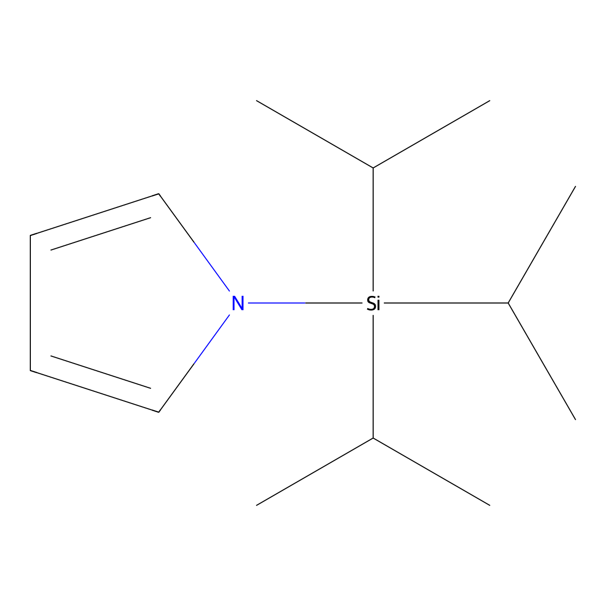 N-Triisopropylsilylpyrrole molecular structure, CAS 87630-35-1