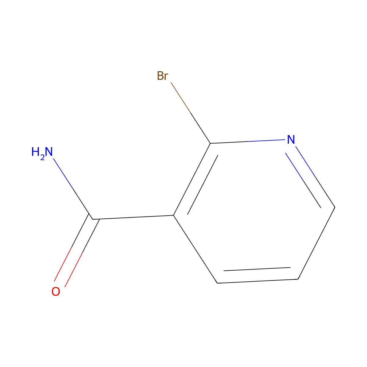 2-Bromonicotinamide molecular structure, CAS 87674-18-8