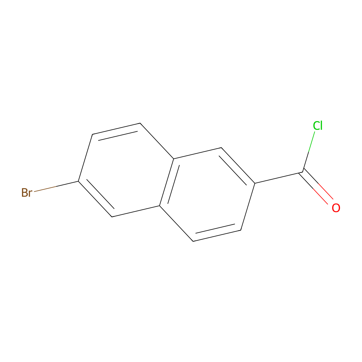 6-Bromo-2-naphthoyl chloride molecular structure, CAS 87700-60-5