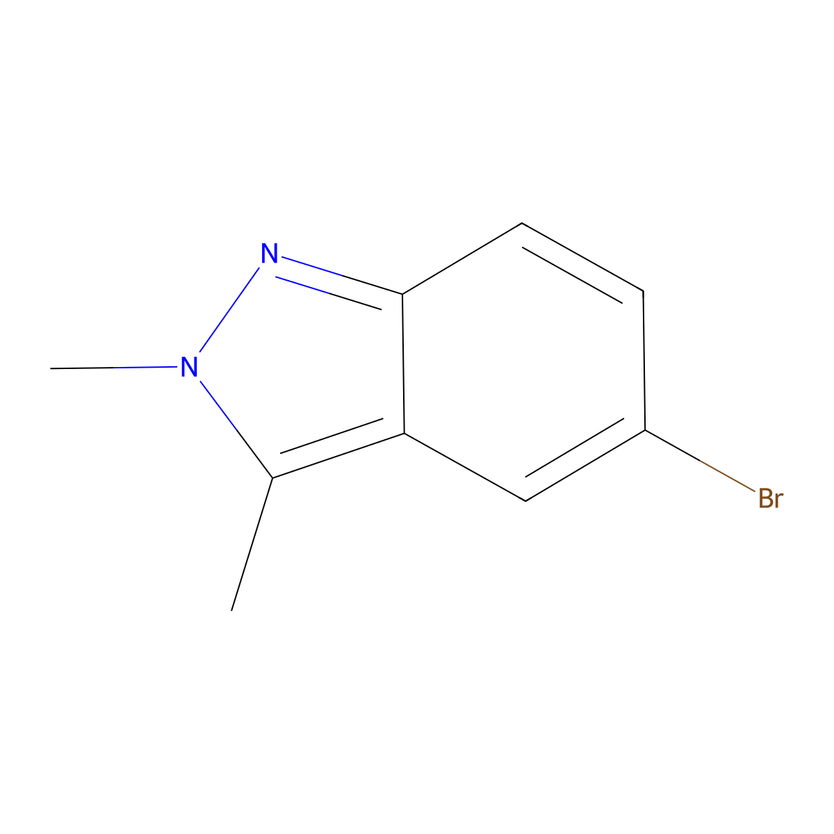 5-bromo-2,3-dimethyl-2H-indazole molecular structure, CAS 878064-16-5