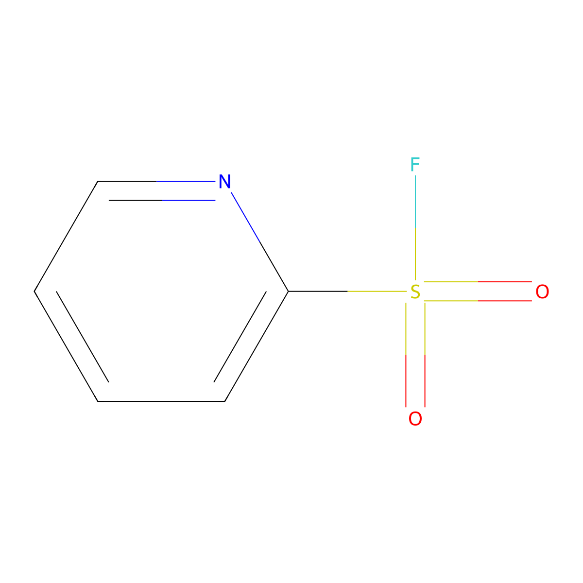 Pyridine-2-sulfonyl Fluoride molecular structure, CAS 878376-35-3