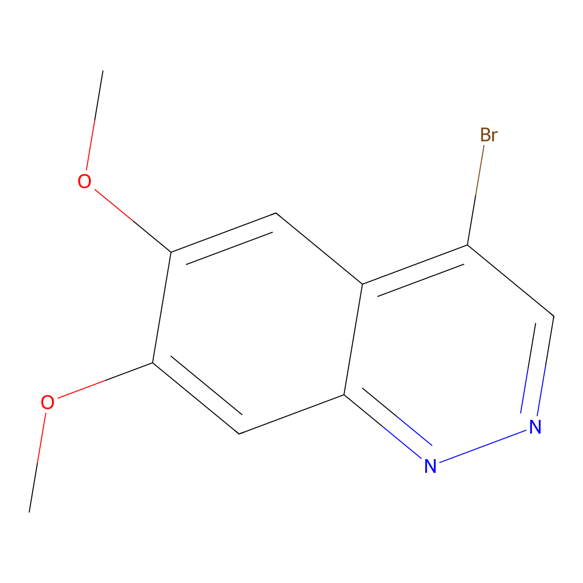 4-Bromo-6,7-dimethoxycinnoline molecular structure, CAS 879014-17-2