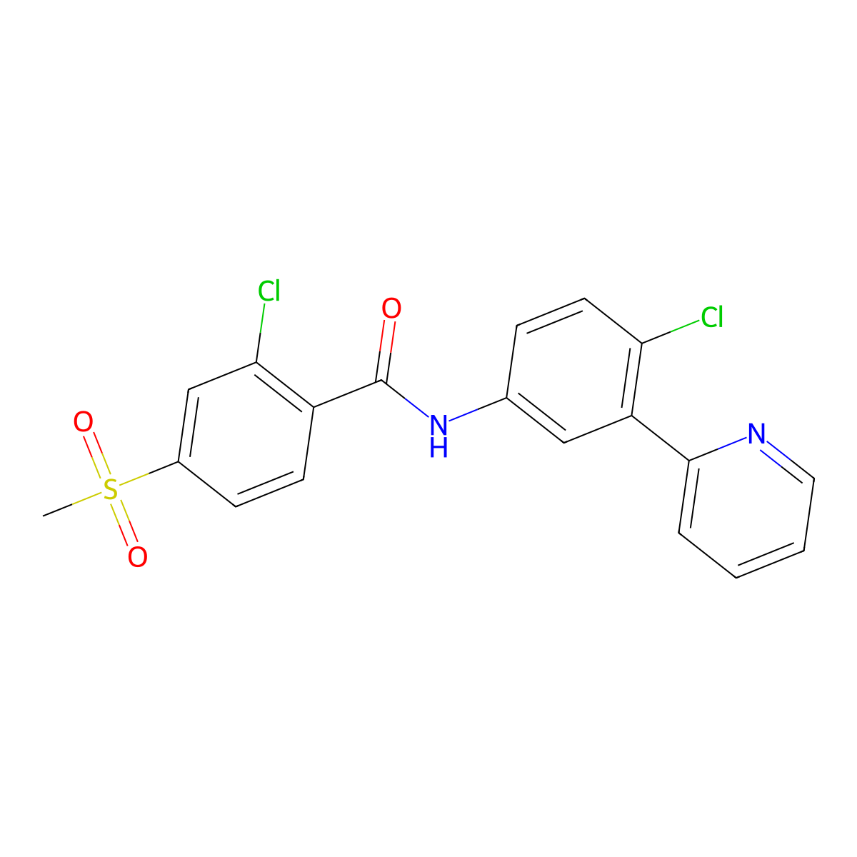 Vismodegib molecular structure, CAS 879085-55-9