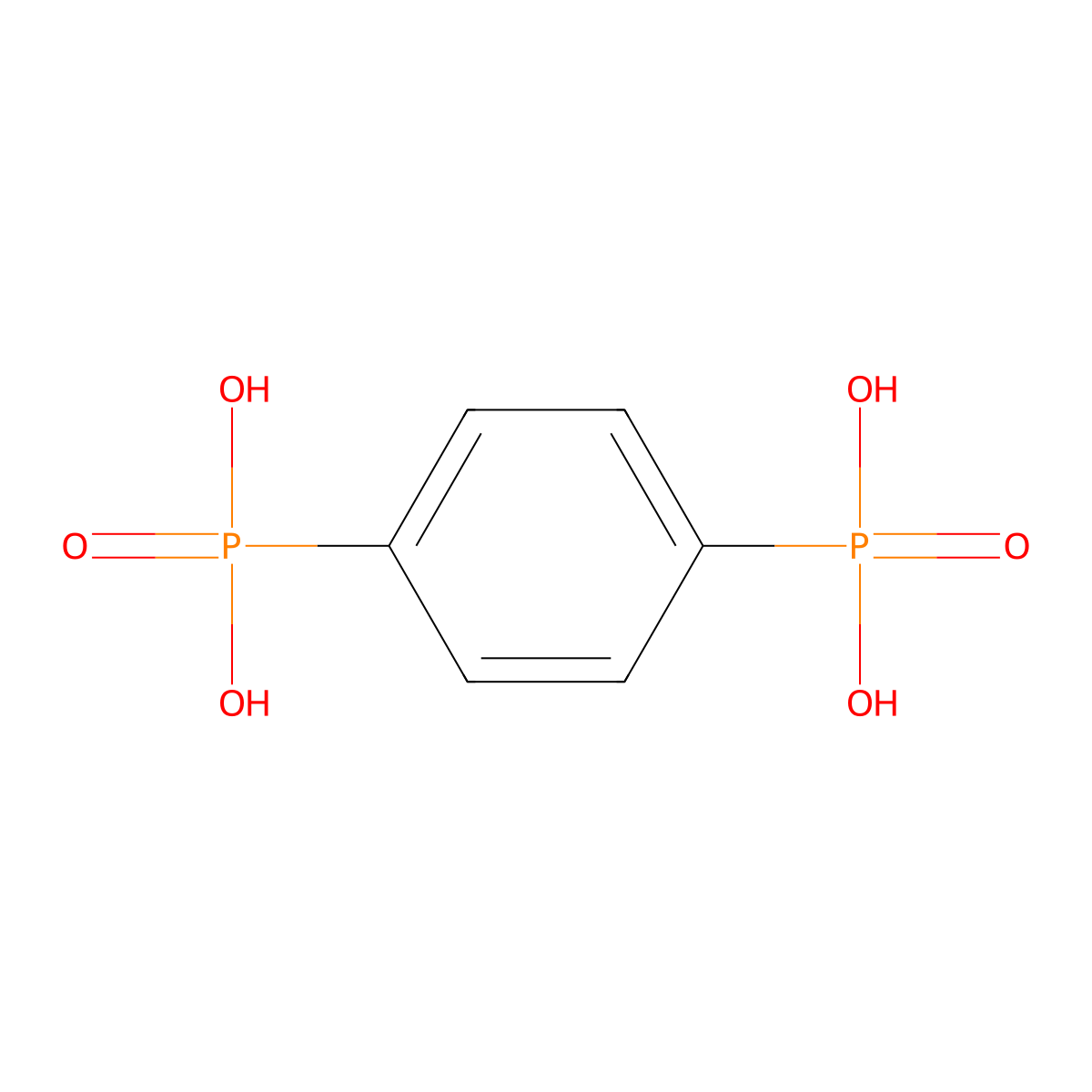 Phosphonic acid, p-phenylenedi- molecular structure, CAS 880-68-2