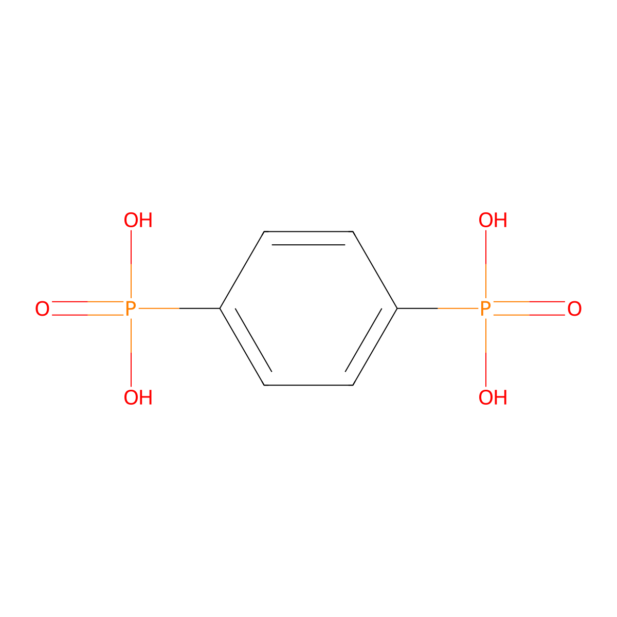 Phosphonic acid, p-phenylenedi- molecular structure, CAS 880-68-2