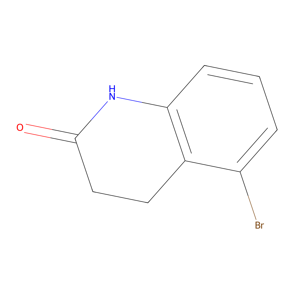 5-Bromo-1,2,3,4-tetrahydroquinolin-2-one molecular structure, CAS 880094-83-7