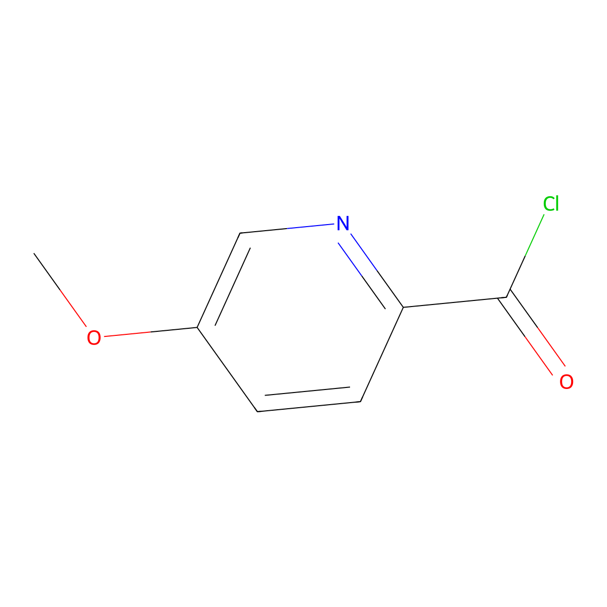 5-Methoxypicolinoyl chloride molecular structure, CAS 88166-64-7