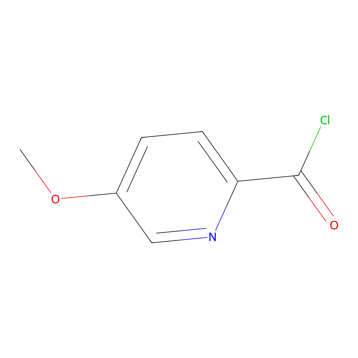 5-Methoxypicolinoyl chloride molecular structure, CAS 88166-64-7