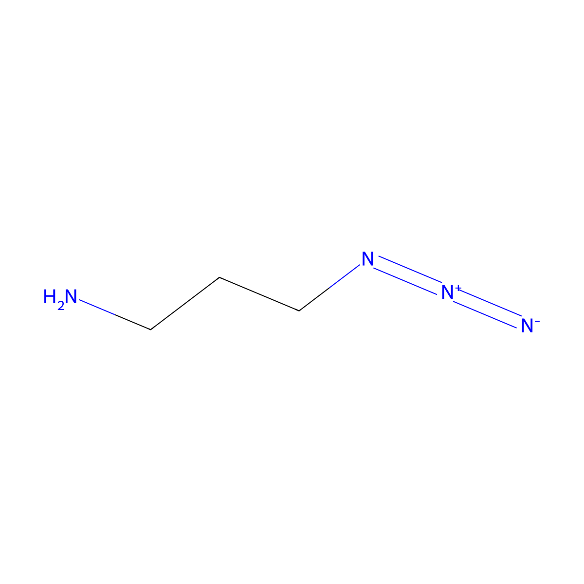 3-Azidopropan-1-amine molecular structure, CAS 88192-19-2