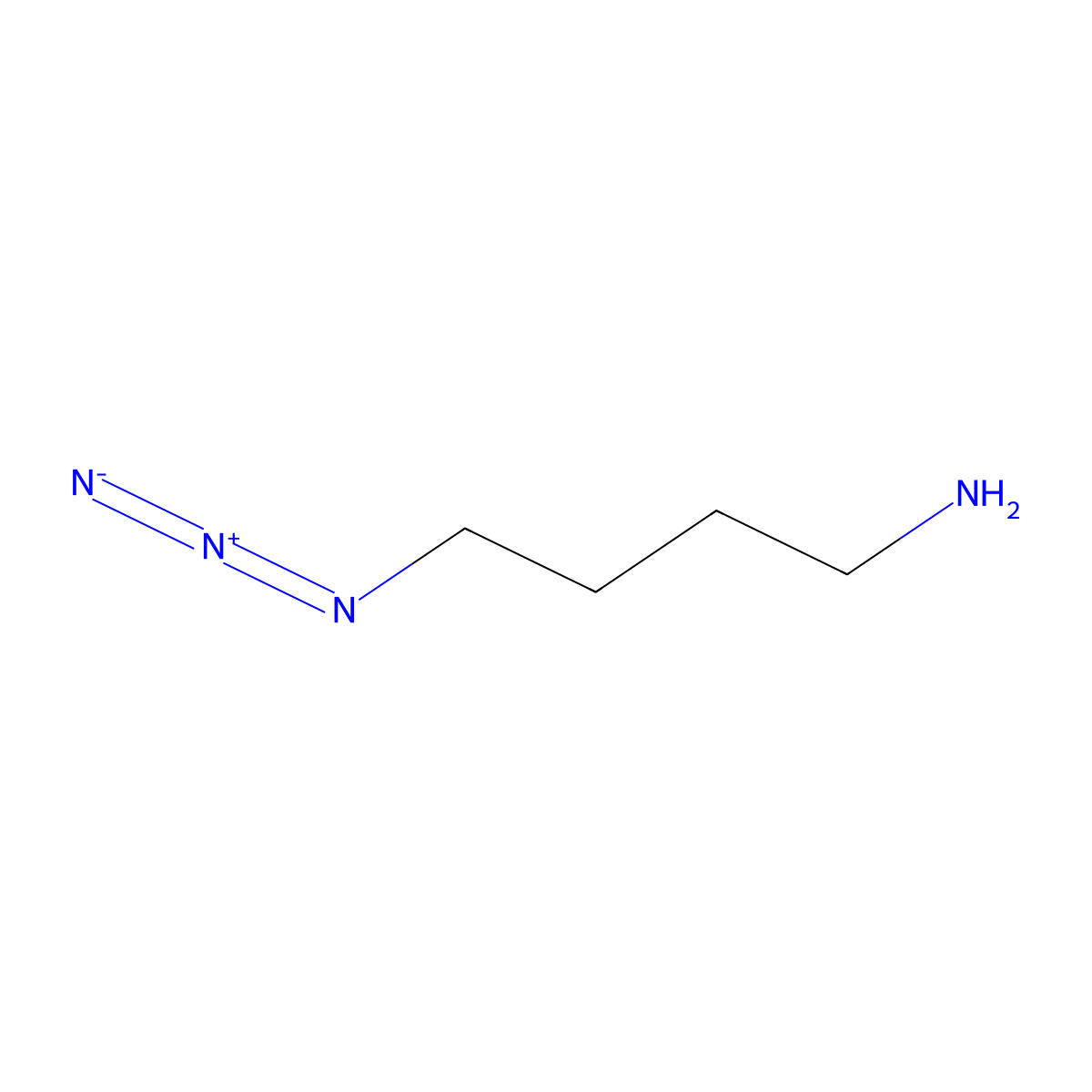 1-Butanamine, 4-azido- molecular structure, CAS 88192-20-5